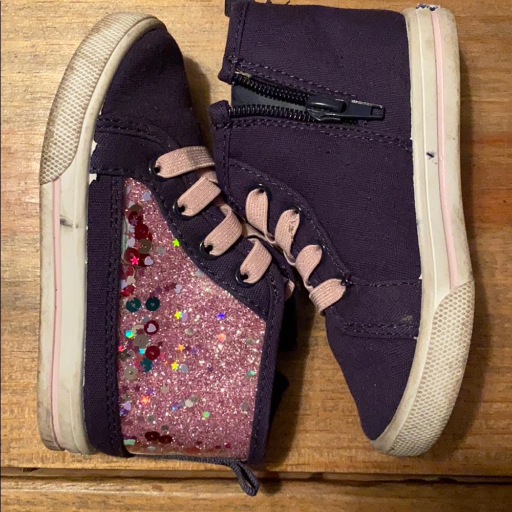 Osh Kosh Bgosh sparkly baby girl high tops